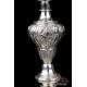 Antique Silver Chalice with Scenes from the Bible. France, Circa 1830.