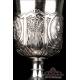 Antique Silver Chalice with Scenes from the Bible. France, Circa 1830.