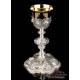 Antique Italian Silver Chalice Adorned with Cherubim, Circa 1810.