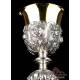 Antique Italian Silver Chalice Adorned with Cherubim, Circa 1810.