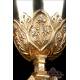 Antique Neo-Gothic Style Chalice. Silver and Metal. Spain, Circa 1900