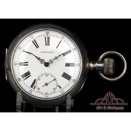 Reloj Bolsillo Antiguo en Plata Circa 1880