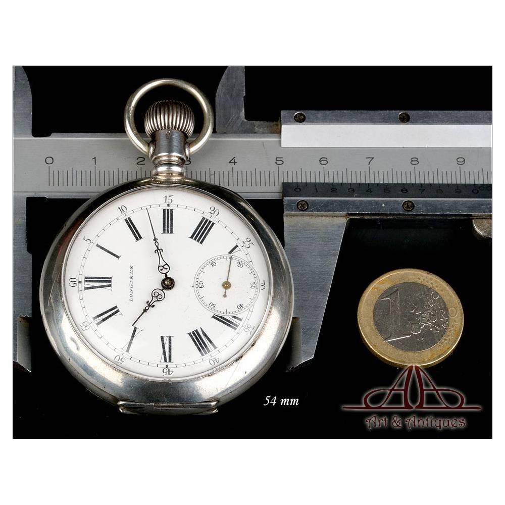 Reloj Bolsillo Antiguo en Plata Circa 1880