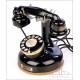 Antique French Metal Telephone with Auxiliary Handset. France, 1930's