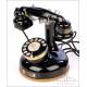 Antique French Metal Telephone with Auxiliary Handset. France, 1930's