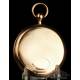 Antique 18K Gold Quarter Repeater Pocket Watch. Neuchâtel, Switzerland, Circa 1850