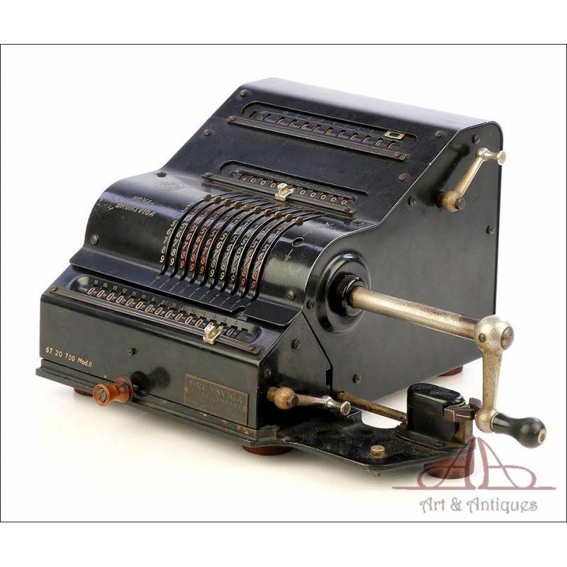 Antique Nova Brunsviga Mechanical Calculator. Germany, Circa 1930