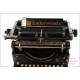 Antique Underwood 5 Typewriter. Spanish Keyboard. USA, Circa 1920