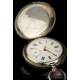 Antique Nielloed-Silver Pocket Watch. Austria-Hungary, Circa 1900