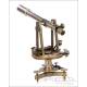 Antique French A. Hurlimann Theodolite. Paris, France, Circa 1870