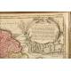 Antiguo Mapa de Asia por Johann Baptist Homann. Núremberg, Alemania, 1730