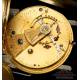 Antiguo Reloj de Bolsillo Semi-Catalino William Bent en Oro de 18K. Inglaterra, 1866