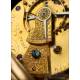 Antique William Bent 18K Gold Fusee Lever Pocket Watch. England, 1866