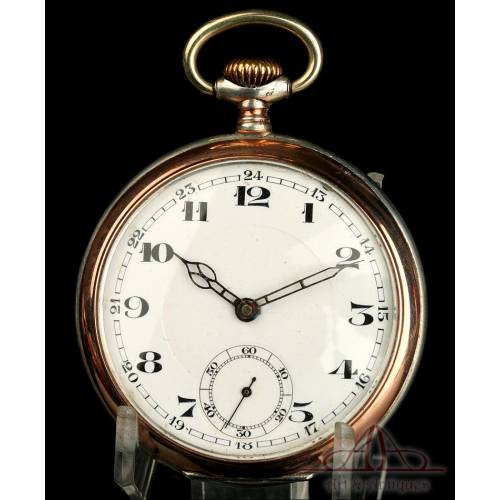 Antique Solid-Silver Pocket Watch. Germany, Circa 1930