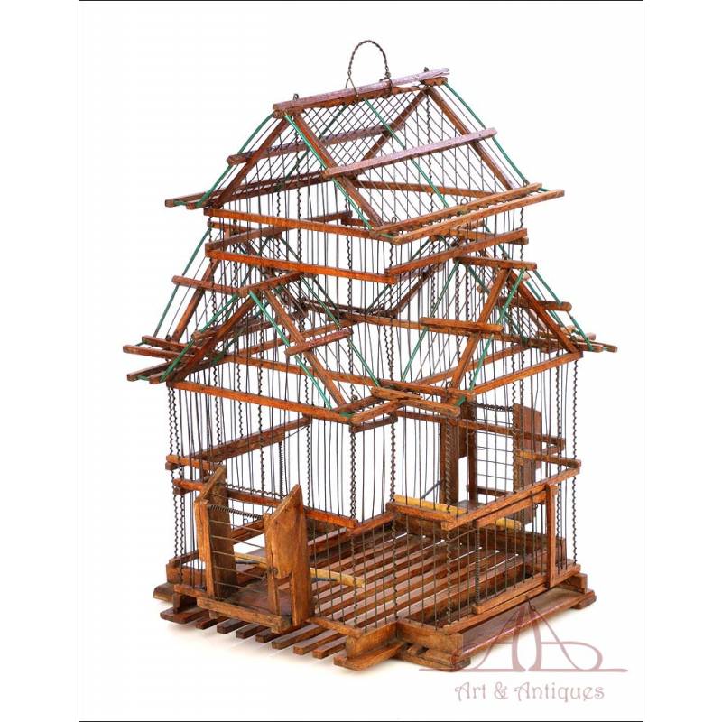 Antique Birdhouse or Birdcage. Spain, Circa 1940