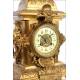 Antique French Bronze Clock and Candelabra Set. France, Circa 1900