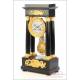 Antique French Portico Mantel Clock Berket a Paris. France, Circa 1900