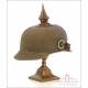 Casco Pickelhaube Ersatz de Fieltro del Ejército Imperial Prusiano. 1914