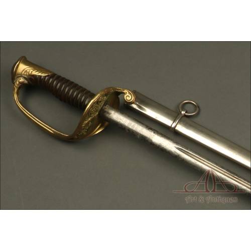 French Sword Model 1882 for Infantry Officer. Dated 1909. France