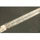 Italian Sword Model 1888 for Cavalry Officer. Italy. Decorated Blade