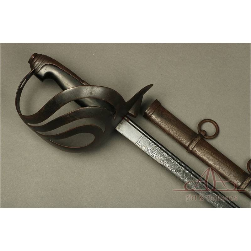 Magnífica Espada Italiana para Oficial de Caballería Modelo 1873