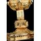 Antique Gothich-Style Ciborium. Gilt Solid Silver. Córdoba, Spain, Early 20th C.