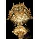 Antique Gothich-Style Ciborium. Gilt Solid Silver. Córdoba, Spain, Early 20th C.