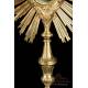 Antique Gilt Silver Monstrance. Complete. Paris, France, Circa 1820