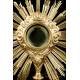 Antique Gilt Silver Monstrance. Complete. Paris, France, Circa 1820