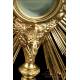Antique Gilt Silver Monstrance. Complete. Paris, France, Circa 1820