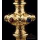 Antique Gilt Solid Silver Chalice with Cabochons. France, 19th Century