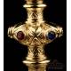 Antique Gilt Solid Silver Chalice with Cabochons. France, 19th Century