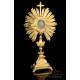 Gorgeous Antique Gilt Silver Monstrance. Paris, France, Circa 1820