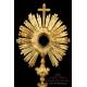 Gorgeous Antique Gilt Silver Monstrance. Paris, France, Circa 1820