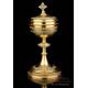 Antique Gilt Silver Ciborium. France, 19th Century