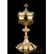 Antique Gilt Solid-Silver Ciborium. France, 19th Century