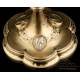 Antique Gilded Silver Chalice with Silver Medallions. France, 19th Century