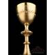 Antique Gilded Silver Chalice with Silver Medallions. France, 19th Century