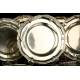 Set of 10 Solid-Silver Under-dishes Made in Spain in the 18th Century. 5 kilos