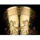 Antique Neo-Gothic Gilded Solid-Silver Chalice. Spain, Early 20th Century