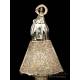 Antique Silver Virgin of the Pillar. Zaragoza, Spain, 19th Century