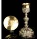 Wonderful Antique Solid-Silver Chalice. Museum Piece. France, 19th Century