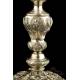 Wonderful Antique Solid-Silver Chalice. Museum Piece. France, 19th Century