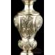 Wonderful Antique Solid-Silver Chalice. Museum Piece. France, 19th Century