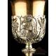 Wonderful Antique Solid-Silver Chalice. Museum Piece. France, 19th Century