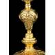 Antique Gilded Solid-Silver Chalice. Extraordinary. France, 19th Century