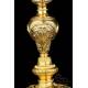 Antique Gilded Solid-Silver Chalice. Extraordinary. France, 19th Century