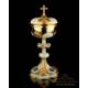 Antique Ciborium. Champlevé Enamels. France, Circa 1920