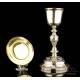 Antique Solid-Silver Chalice and Paten. France, Circa 1900