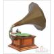 Antique German or Austrian Horn Gramophone-Phonograph. Circa 1915